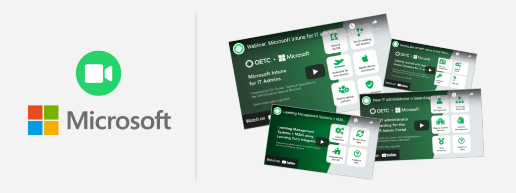 OETC and Microsoft trainings and webinars